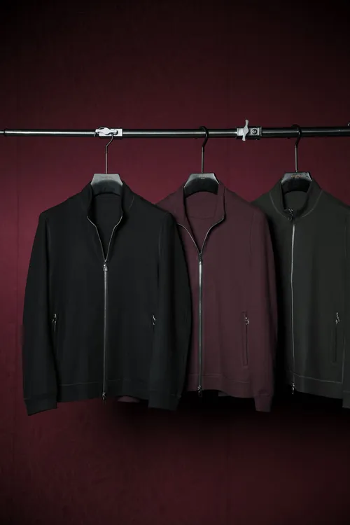 <宠粉款>男士秋冬新款宠粉款100进口绵羊毛拉链修身夹克外套71319