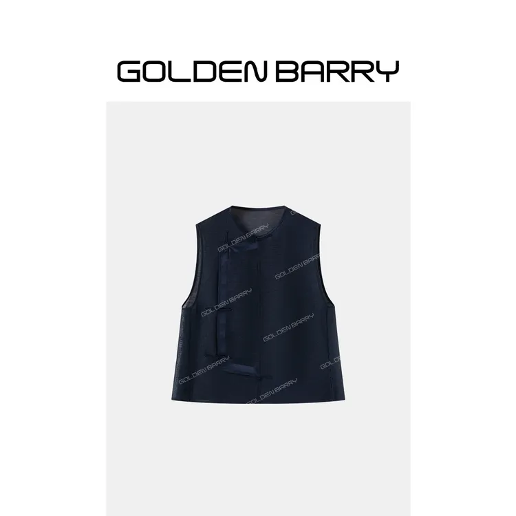 GOLDENBARRY解构新中式马甲休闲无袖宽松126003
