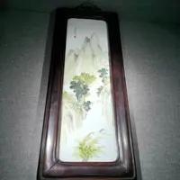 民国.浅绛彩瓷板【古董拍卖】LJ25LJ0223020