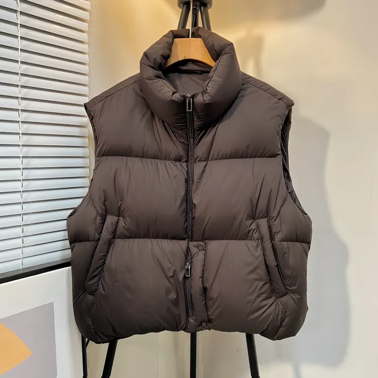 超好看减龄 胖mm大码新款加厚棉服马甲女秋冬短款立领坎肩外套607