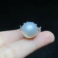 【小北好物】S925银海水珍珠戒指约13mm+【多样性发一件】2QH74X416