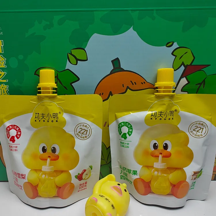 KFDUCK/功夫小鸭儿童山楂雪梨山药苹果四神饮品果蔬汁饮料口味