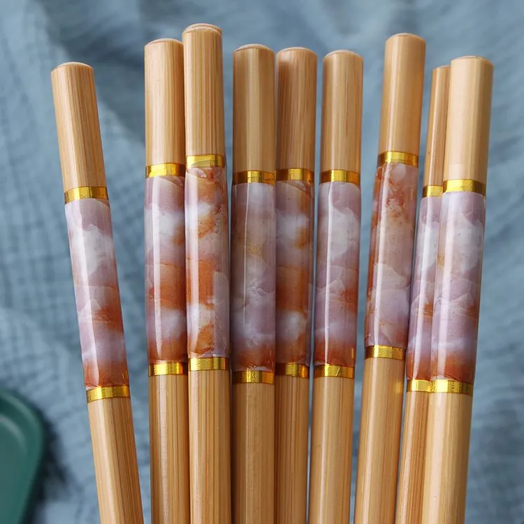 高档竹筷子中式天然环保楠竹家用防霉一人一筷楠竹筷子防滑家庭