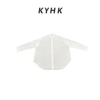 KYHK春夏宽松廓形薄透衬衫250627