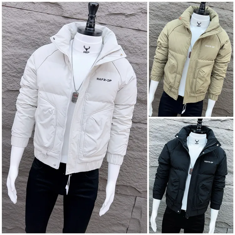 【冬季新品】男士立领棉服外套2025网红修身短款保暖炸街棉衣男0109