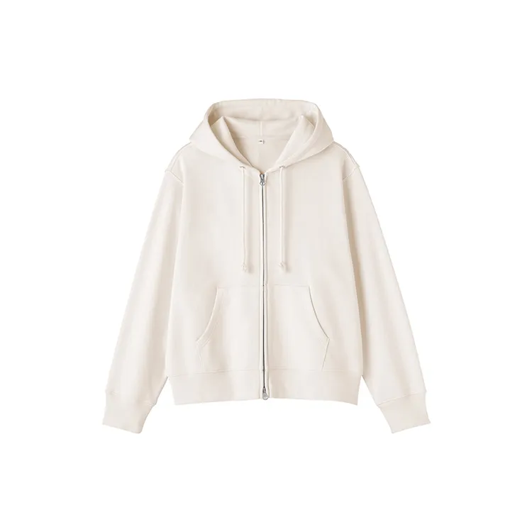 无印良品 MUJI 女式 毛圈 拉链连帽衫 外套长袖 25年秋季新品