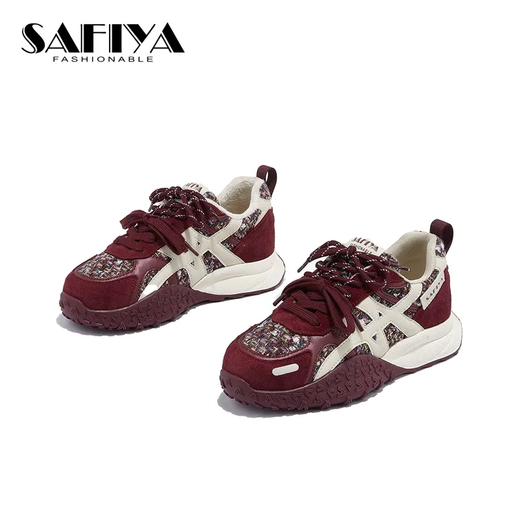 索菲娅Safiya2025冬季新款时尚舒适休闲百搭系带阿甘鞋SFD4112D80