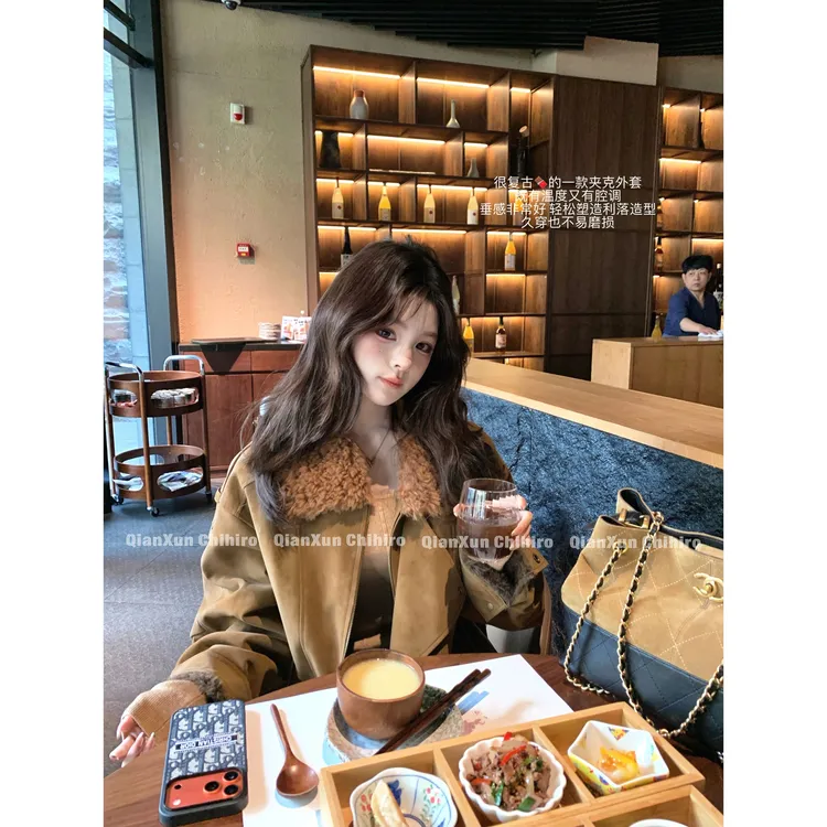 「上东老钱」秋冬洋气复古小众洋气减龄外套QXQ5WT7542A(不可机洗)