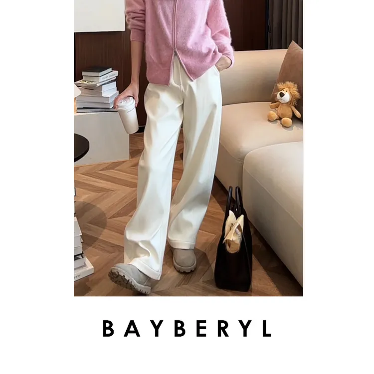 BAYBERYL老贝腿王*无腰头加厚绒百搭长冬休闲裤XXK5L0703-12/20