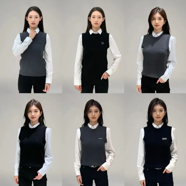 T&X/梯形2025新款秋冬男士针织气质百搭圆领马甲背心（0004）时尚