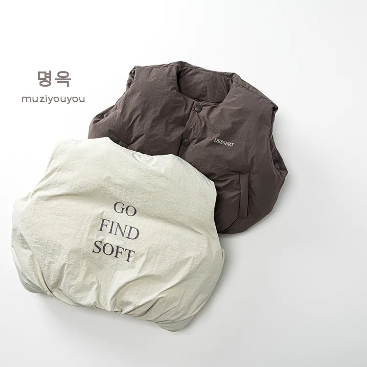 面包服儿童棉马甲2025冬季新款男女童韩版日系保暖背心坎肩潮童装