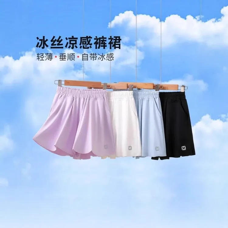 新款女童运动网球裤裙夏季2025新款儿童半身裙速干裙裤大童轻透