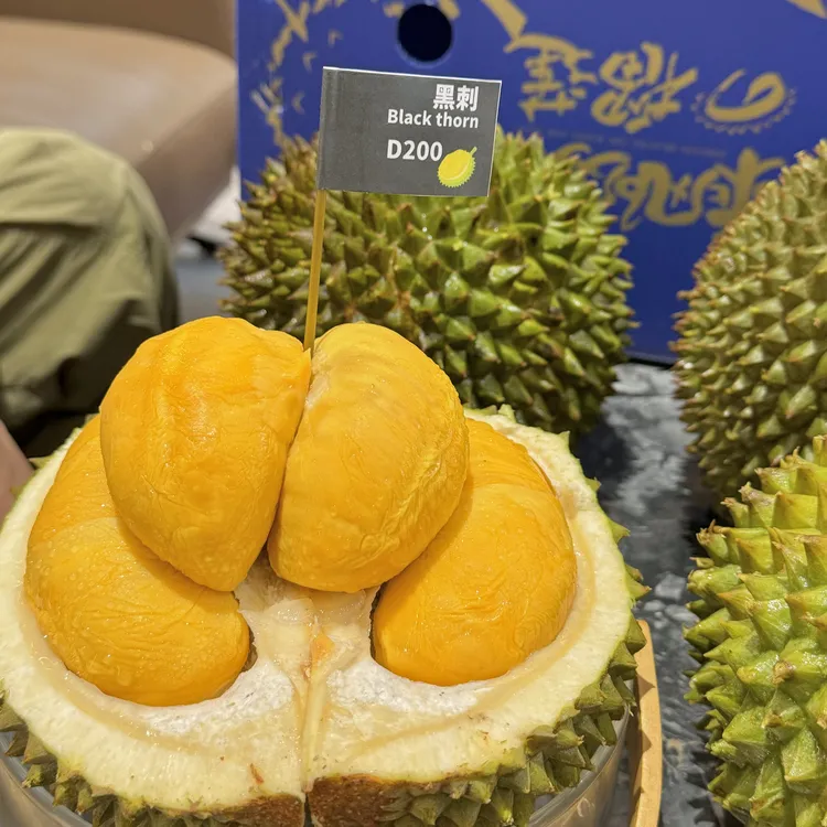 当季限定马来西亚D200黑刺奢华品种榴莲液氮2-6斤【顺丰包邮】