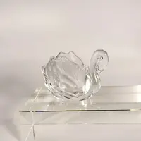 水晶天鹅摆件收纳家居装饰化妆刷收纳