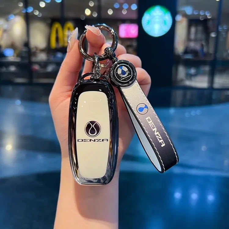腾势D9钥匙套新款DM-i女ev专用n7/n8男女600/620高级车用品包壳扣