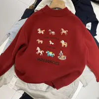 【现货】杭州六小六正版 BY LIUXIAOLIU冬季儿童加绒毛衣20343