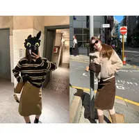 【9.22晚8点】im向 暖秋可露丽~百搭宽腰头灯芯绒微A半身裙秋冬