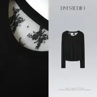DEDM•STUDIO/减龄设计感气质小众蕾丝后背打底上衣2511LSS/6791