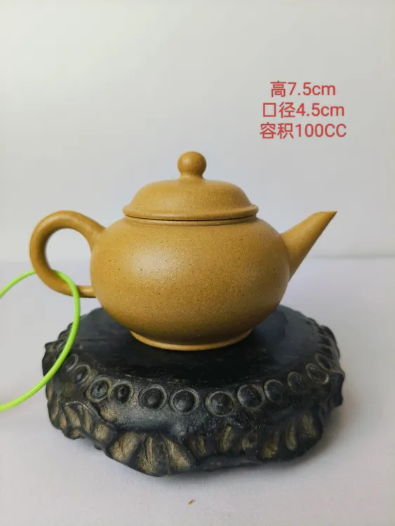 山西乡宁古晋紫砂一壶一检(原矿零添加)，半手工水平100cc之200cc