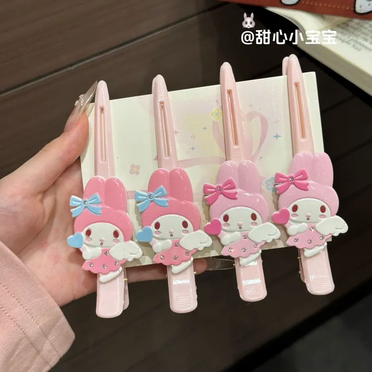 Hellowkitty凯蒂猫发夹一字夹卡通学生礼物送女生边夹头饰刘海夹
