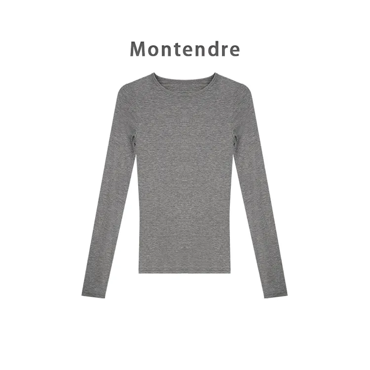 【Montendre】秋季新款 G 重磅羊毛天丝混纺打底时尚气质显瘦羊毛衫