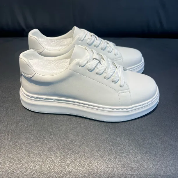 时尚经典小白鞋真皮四季冬款系带休闲板鞋小白鞋潮流韩版