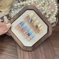 【栩你渝生】AB款现雷朋痛甲甜玉米应援甲明星穿戴甲-10片反复戴