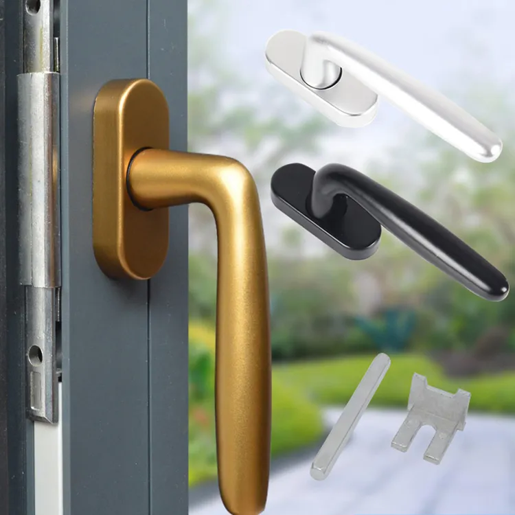 断桥窗户拉手铝合金窗户把手铝合金平开窗拉手锁门窗五金执手配件