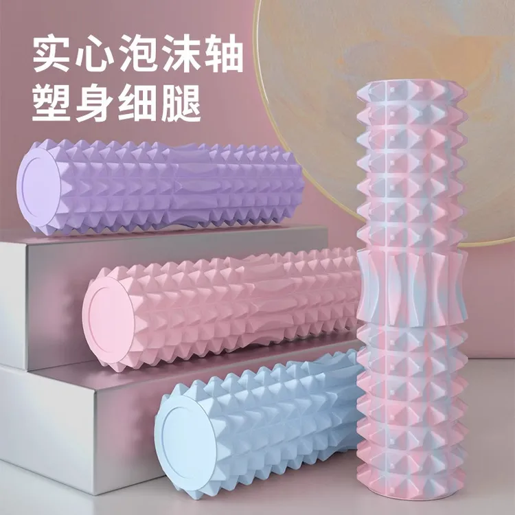 肌肉放松瘦小腿滚轮按摩瑜伽柱泡沫轴按摩滚轴瘦全身