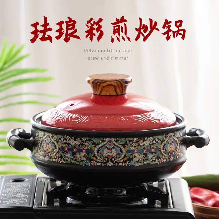 耐高温干烧不裂陶瓷砂锅炖锅家用燃气煤气灶专用煲仔饭煲汤陶瓷锅