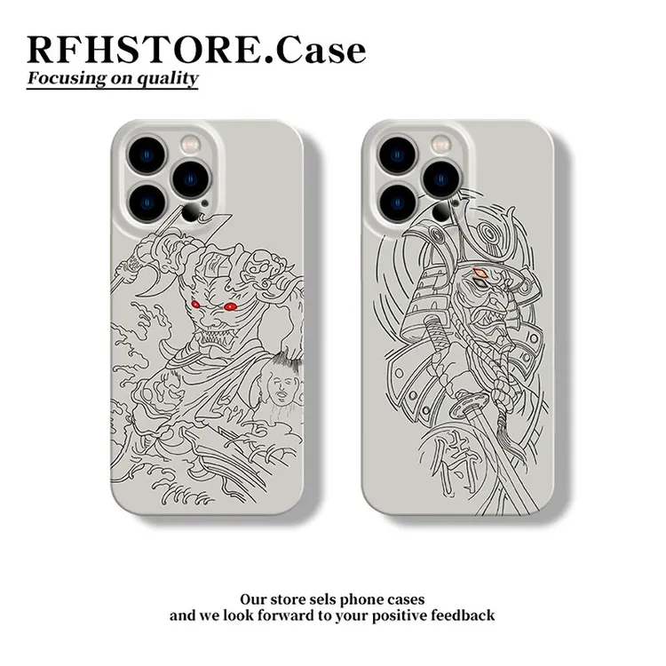 ZMGX刑天教鬼武士适用iphone17/16pro菲林手机壳华为vivo小米oppo