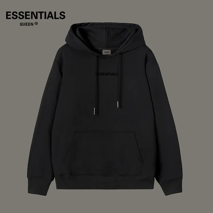 ESSENTIALS QUEEN正品2025秋季男款卫衣美式重磅纯棉情侣卫衣连帽