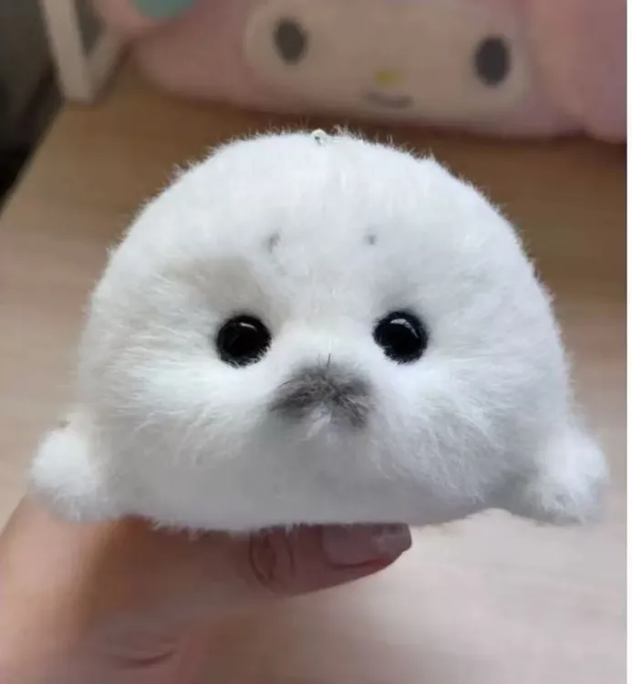 可爱海豹挂件萌宠小海豹毛绒海洋系列仿真动物匠心玩偶公仔娃娃