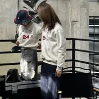 BULUXIXI童装男女童亲子装秋款卫衣女童圆领套头宽松上衣43029
