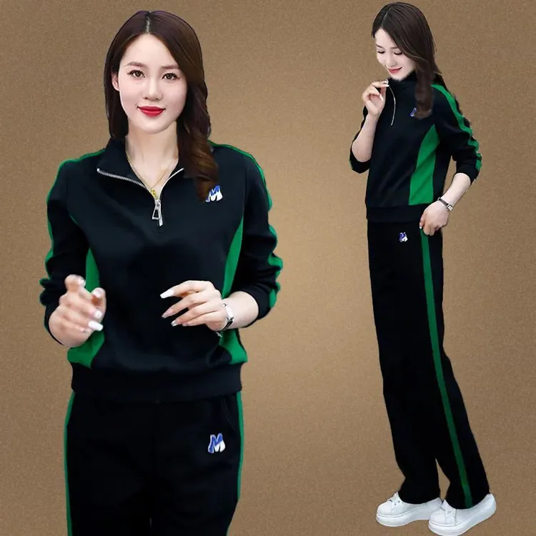 爆款时尚运动套装女秋季新款韩系卫衣宽松显瘦高档休闲两件套#865