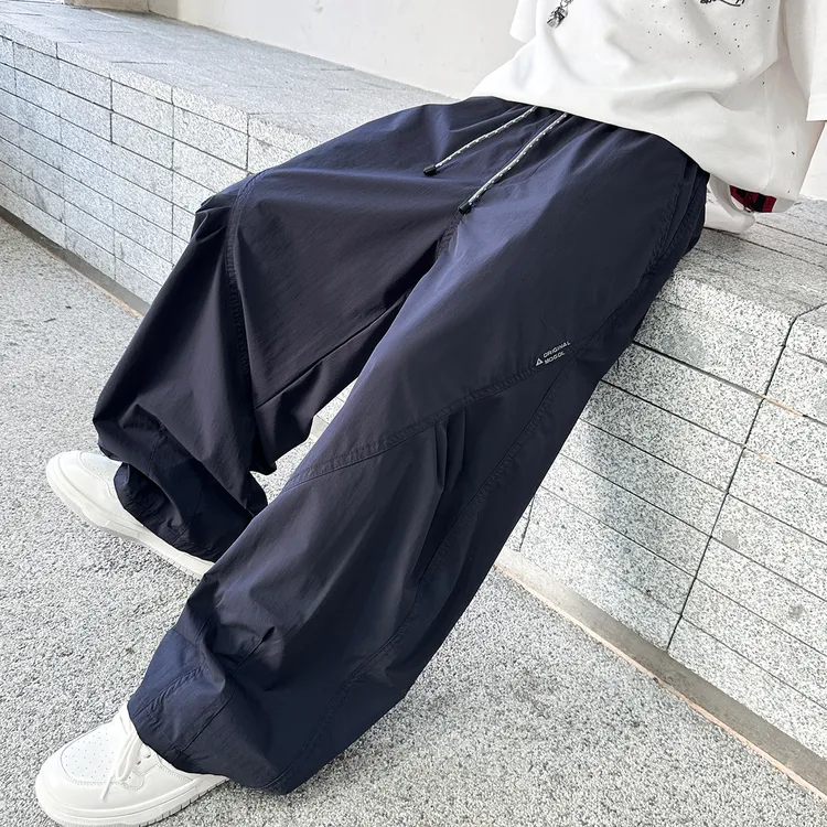 儿童装男童夏装薄款裤子2025新款中大童夏季防蚊运动裤夏款速干裤