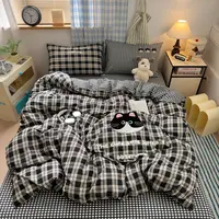 【晚悠】80[萌宠]呆萌系列全棉毛巾绣四件套-wp