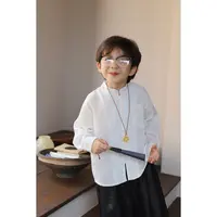 伟伟同款【事事顺心】2025秋季儿童新中式国风衬衫WW0919