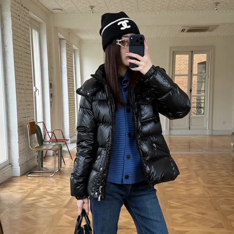 HELA AOMI “蒙家限定小蛮腰”90鹅绒连帽拉链设计羽绒服CY5DC64423