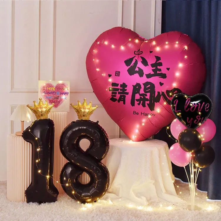 18岁成人礼生日派对装饰挂布拍照道具女神节节日活动氛围布置条幅