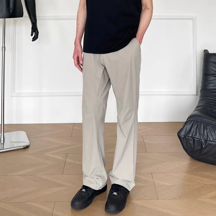 Cezphison秋冬素版Cronin休闲长裤软壳速干户外微喇简约裤子男