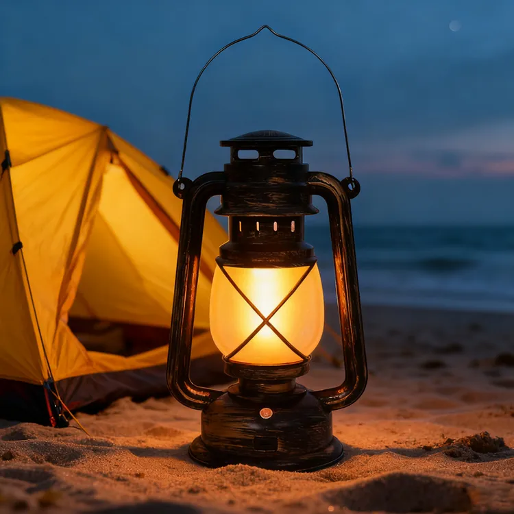 LED充电户外露营灯复古马灯酒吧氛围灯清吧道具手提灯桌灯小夜灯