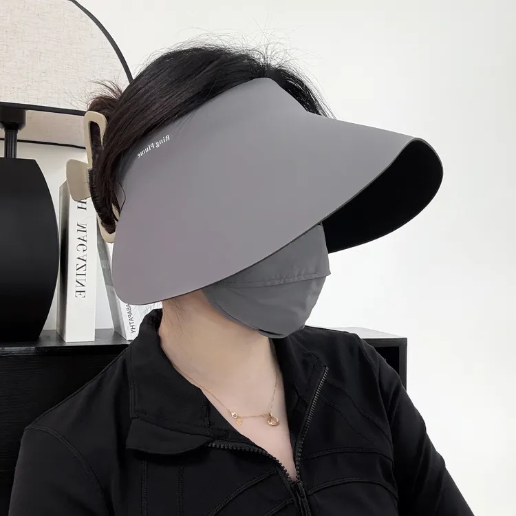 【5.0环绕式大帽檐无痕防晒帽】空顶遮阳帽女夏太阳帽户外防紫外线