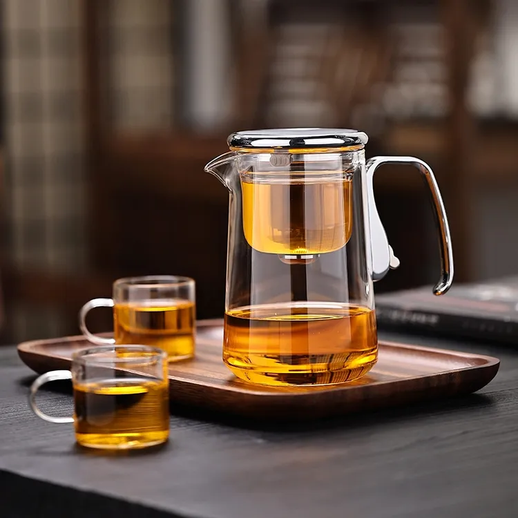 玻璃磁吸无杆飘逸杯茶水分离泡茶壶高档懒人泡茶器家用过滤冲茶具