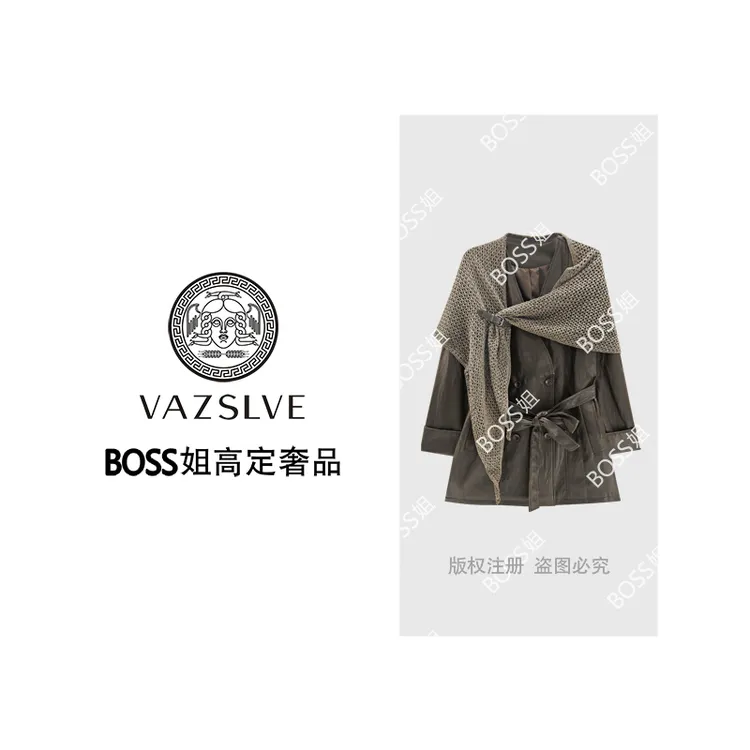 【VAZSLVE/全新奢品】捡漏设计师时尚休闲皮衣外套WT9191