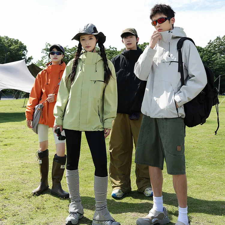 秋冬户外三合一冲锋外套防风防水耐磨保暖男女同款旅行运动户外风