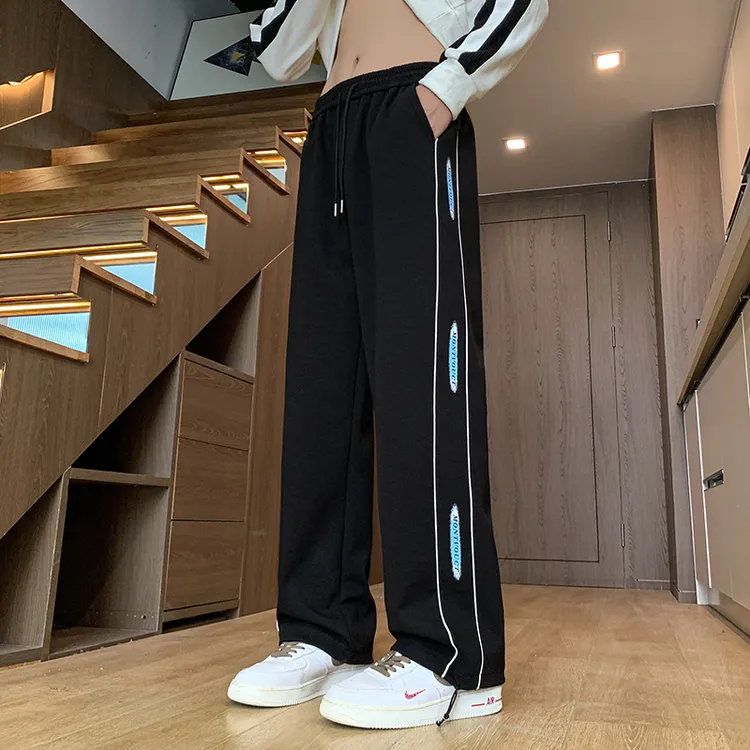 秋季新款青少年初高中学生男孩运动休闲潮流直筒宽松百搭卫裤