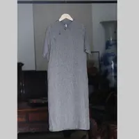 如素慢衣夏季气质亚麻经典色织格子中长款中国风文艺连衣裙33206