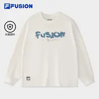 Fila/斐乐春季新款宽松运动长袖男装圆领卫衣中性款休闲复古运动