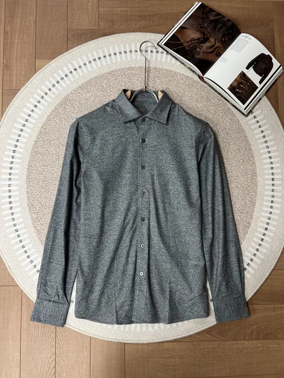 2025年秋季新款男装长袖衬衣高端上档次男士衬衣时尚男装衬衫商务